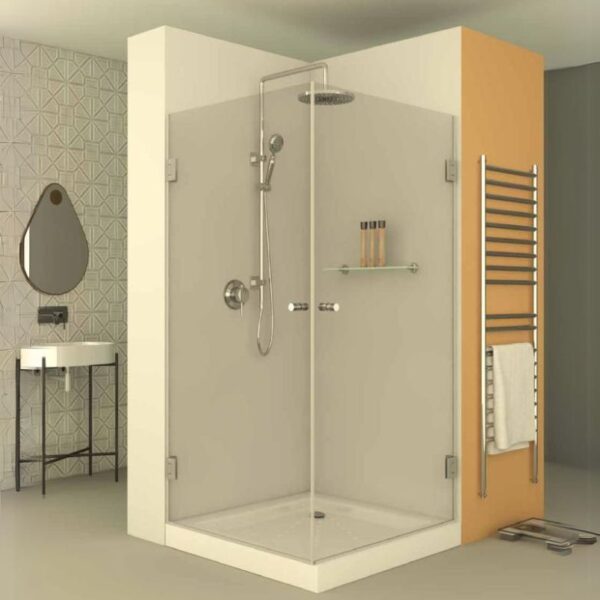 מקלחון פינתי 2 דלתות נפתחות רומא