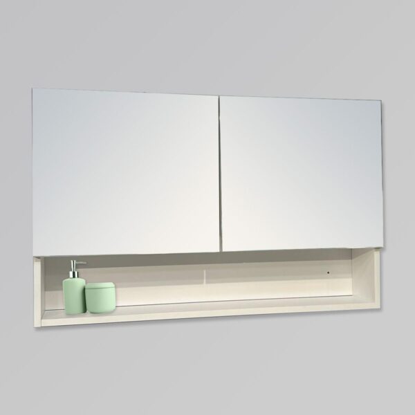 DVORA - ארון מראה מעוצב עם מדף פתוח<br><span style="color: rgb(255, 0, 0);"><strong>אספקה מיידית<br /></strong></span>